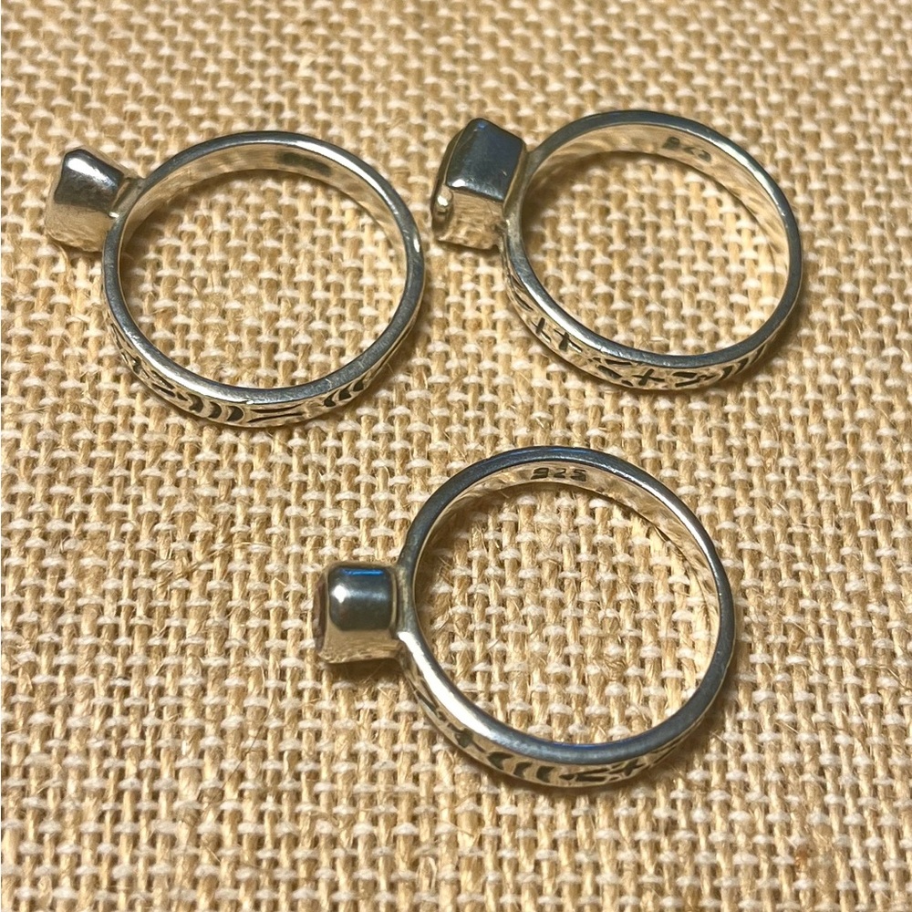 Silpada Gemstone Stack Rings - Picture 6 of 9